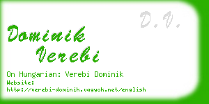 dominik verebi business card